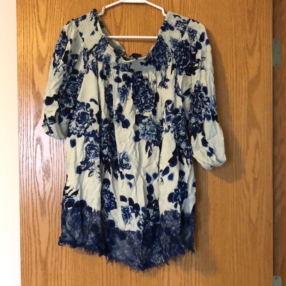 Off the shoulder floral top